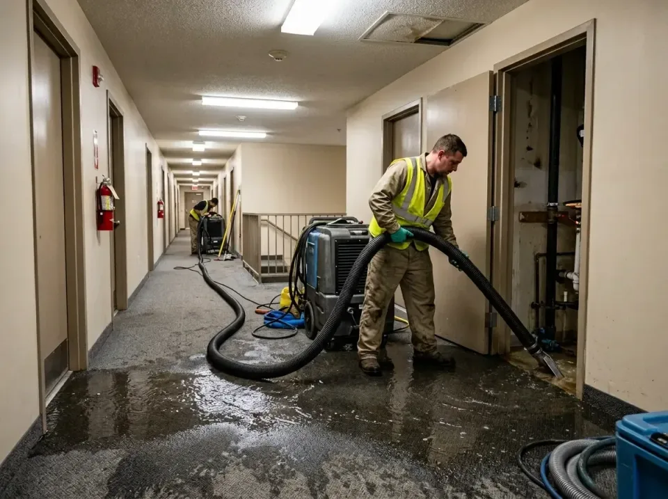 multi-unit-apartment-hallway-f-005 — frequently asked questions, Emergency Burst Pipe Water Extraction & Removal in Weaver,…